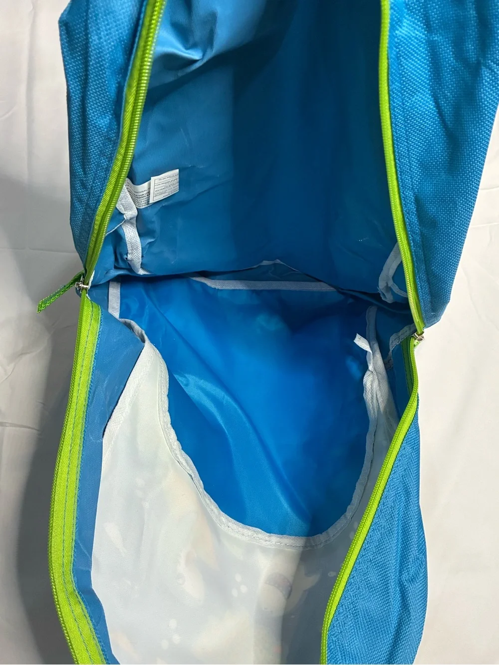 Kids Shark Backpack Blue Green Surfing Sharks School Bag